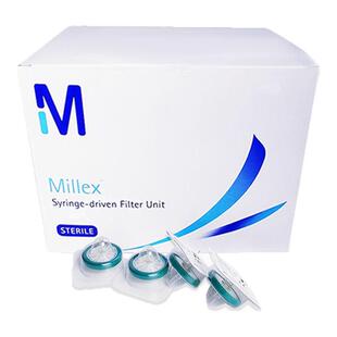 促销密理博一次性针头过滤器直径33mm 0.22um 0.45um 多规格精准方便简易防滑无菌膜滤膜pes滤头独立灭菌包装