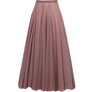 网纱半身裙中长款纱裙ins超火半身仙女裙长裙适合胯大腿粗的裙子