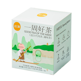 沁漓一周好茶泡茶袋泡茶罗汉果桂花玫瑰菊花组合花茶普洱茶白茶