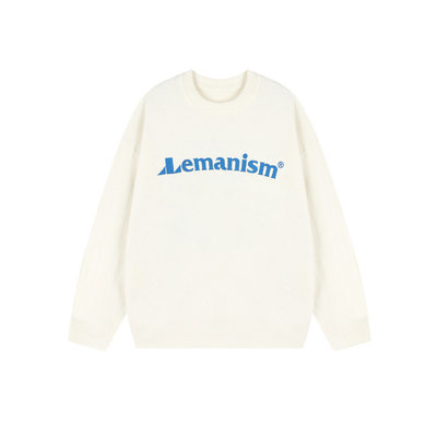 潮牌北极绒毛衣男秋冬情侣针织衫