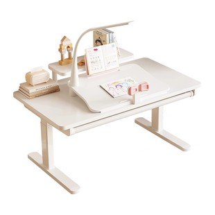 实木儿童学习桌学生课桌家用写字桌可升降大白桌青年写字桌椅套餐
