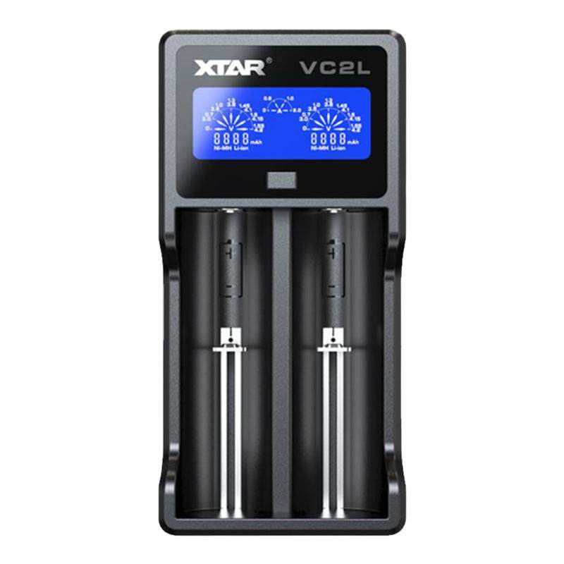 XTAR VC2L 18650 21700强光手电锂电池5号7号1.2V镍氢电池充电器