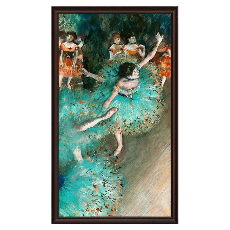 风色古典客厅油画竖幅人物装饰画