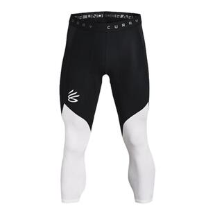 安德玛UACurry库里同款男篮球运动速干紧身七分裤1362586/1379828