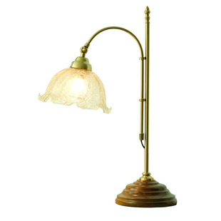 玻璃北欧美式复古卧室床头创意轻奢绿色法式民国花朵结婚网红台灯