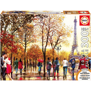 现货西班牙educa巴黎的秋天300片大片进口拼图成年人益智减压玩具