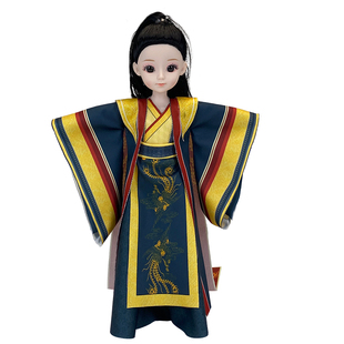 儿童服装设计diy材料包手工自制汉服秦朝可穿脱套装皇帝汉服5模特