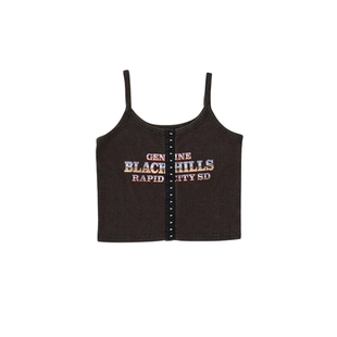 MOUSSY 秋季新品摇滚风美式热辣针织吊带背心女010HAQ90-2321