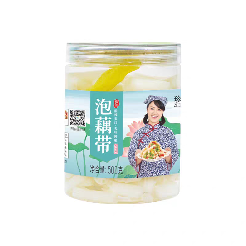 珍湖雪泡椒藕带藕丁藕片便携罐酸辣湖北特产即食凉泡菜下饭大罐装