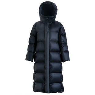 羽物2025秋冬黑科技火山岩快热纱95白鹅绒400g羽绒服外套长款加厚