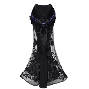 血液供给原创◆哀悼之日 哥特华丽欧式钉珠绣花鱼尾裙礼服长裙秋