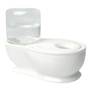 陶瓷马桶小口饮水玻璃瓶加菲防湿毛发不插电自动续水兔子喝水碗