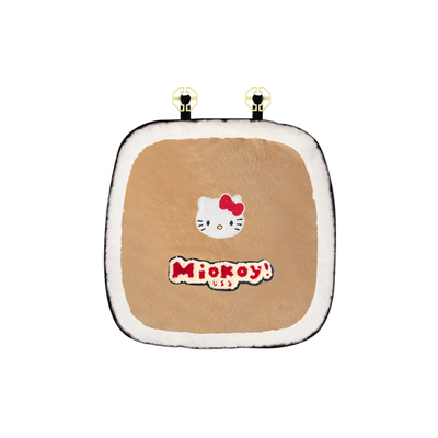 可爱KT猫冬季汽车坐垫加厚毛绒