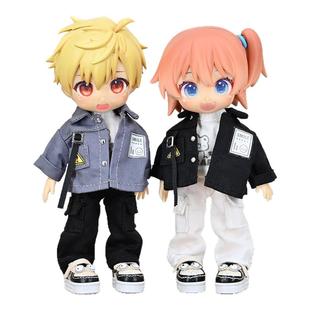 ob11娃衣 美式工装裤12分娃娃衣服UFDOLL ymy P9 P10 gsc素体裤子