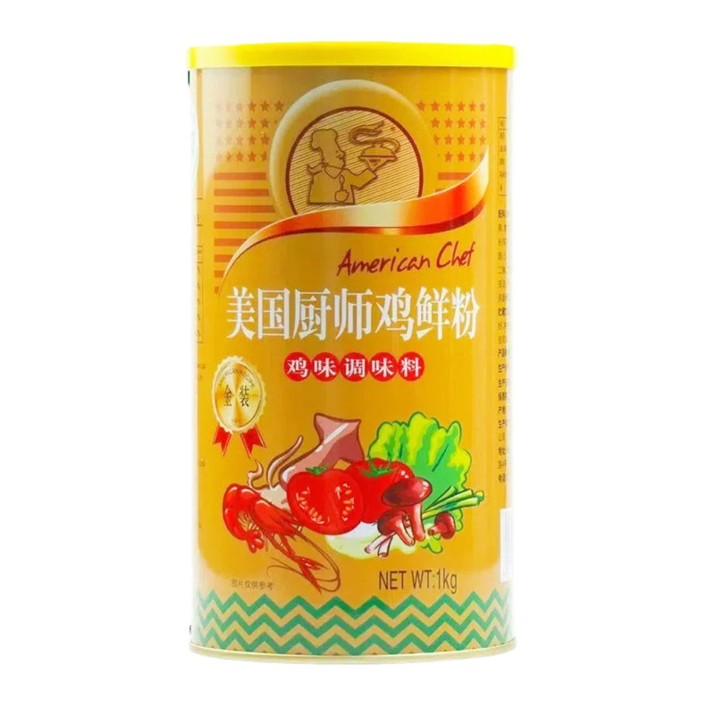 绿湖美国厨师鸡鲜粉2斤金装桶装