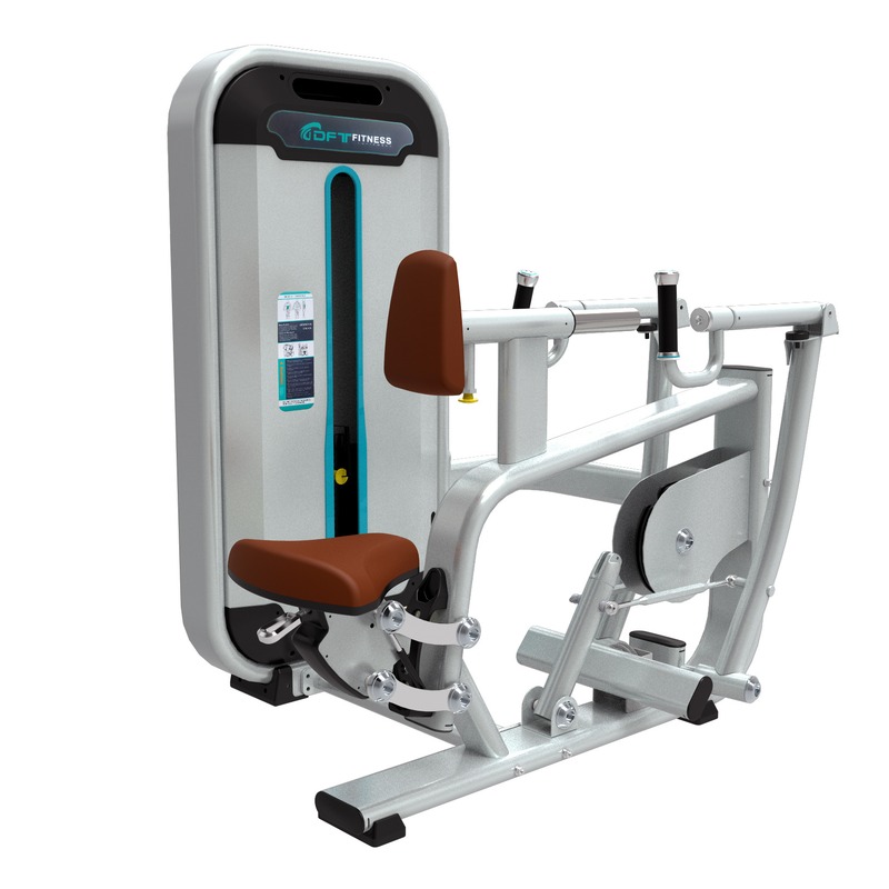 德菲特室内专用高位下拉训练器械健身房用平椭管高拉背健身器材