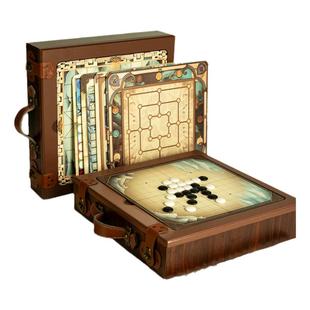 菲加尼多功能棋盘多合一套装象棋儿童益智游戏男孩礼物五子棋玩具