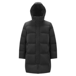 森马羽绒服男冬季90绒子防风三防2025新款户外长款连帽面包服保暖