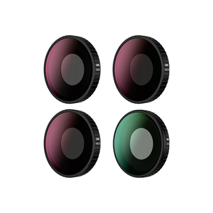 JJC 适用大疆Osmo Action6滤镜套装nd滤镜ND8/16/32 UV镜CPL偏振镜黑柔星光镜action6钢化膜专用运动相机配件