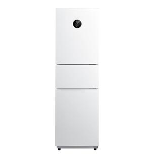 美的冰箱251白色三开门家用小户型超薄一级能效出租房官方旗舰店