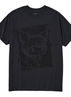 MOUSSY&酷洛米合作款 春季新品做旧印花短袖T恤010IAF01-5401