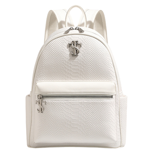 STK&圣米洛白蛇断处双肩包包女大学生书包旅行包通勤大容量背包