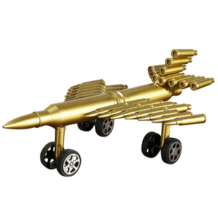 军迷子弹壳工艺品弹壳飞机子弹模型军旅摆件退役退伍军人纪念品