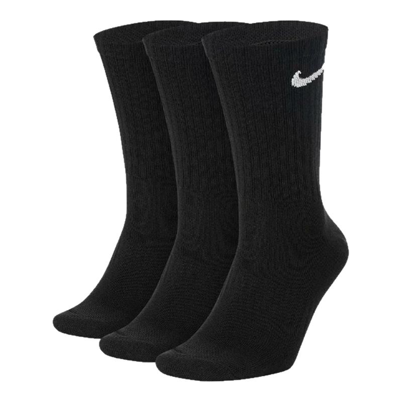 NIKE耐克袜子男女袜子速干透气运动高筒袜长筒袜三双装SX7676-010
