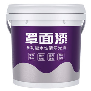 可居家居专营店水洗石罩面漆室内卫生间内墙外墙户外庭院墙面批刮真石漆罩光漆
