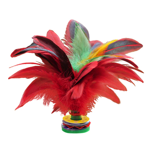 鸡毛毽子比赛专用老式毽球踢键子专业腱子儿童小学生成人运动花毽