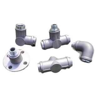 铝合金2/3通接头接6分管配件弯头直角三通工艺品定制管晾衣架配件