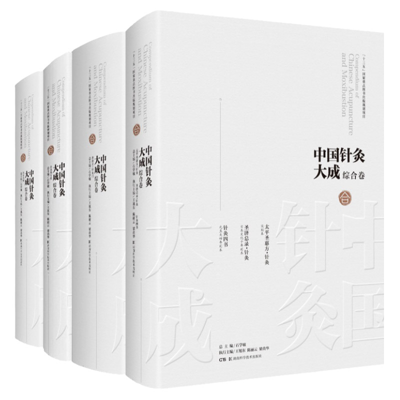 中国针灸大成 综合卷 普济方·针灸门+太平圣惠方·针灸 圣济总录·针灸+针灸大成+针灸资生经 等四本套装 湖南