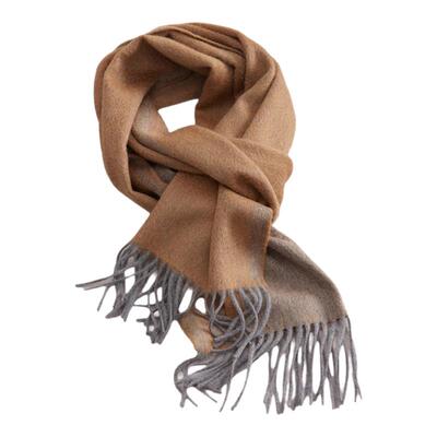 双面流苏山羊绒围巾男女同款冬季