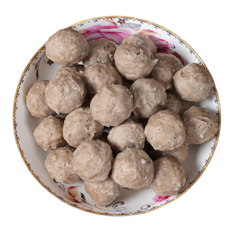 潮汕正宗手打牛肉丸汕頭特產(chǎn)牛筋丸火鍋燒烤食材潮州撒尿牛丸批發(fā)