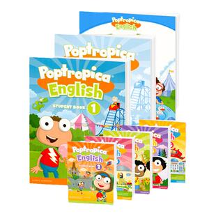 朗文培生少儿美语教材 Poptropica English 1-6级小学英语综合教材学生套装含故事绘本 pop教材 欧美6-12岁小学主流教材