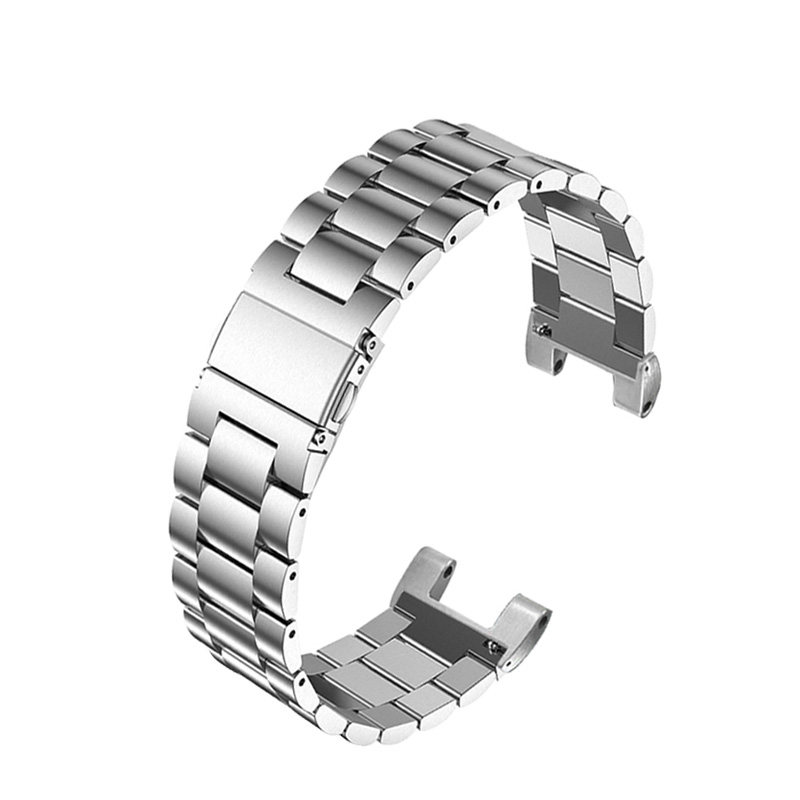 适配卡西欧G-SHOCK钢铁之心GST-W300/400G/B100/S310凹口钢带表带