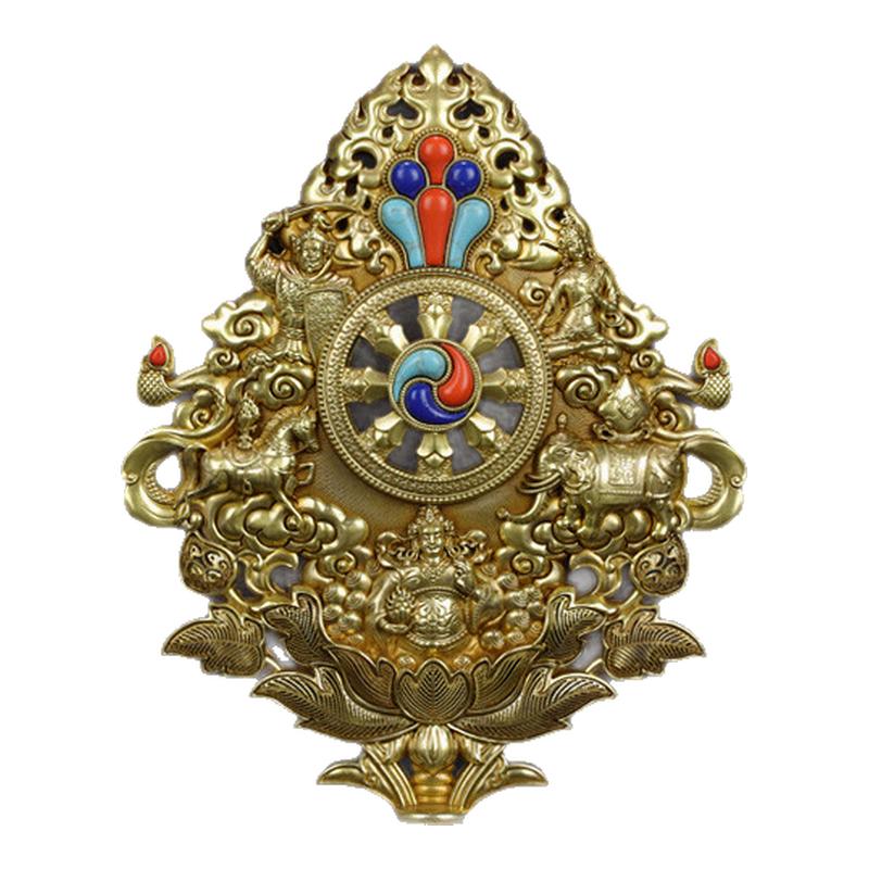 慧宝轮王七政宝组合转轮王七宝纯铜七珍宝密宗具供奉品