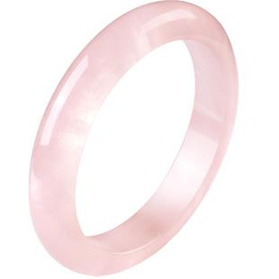 【中国黄金】珍尚银粉水晶手镯女款玉镯子生日新年礼物送女友闺蜜