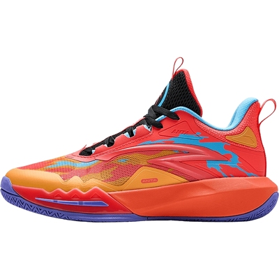 欧文配色安踏儿童星火比赛球鞋专业实战篮球鞋男大童青少年运动鞋