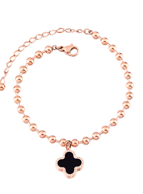 18k钛钢玫瑰金超仙不掉色手链