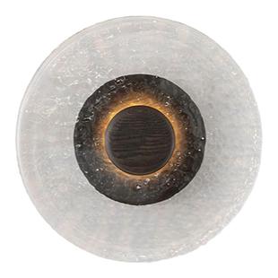 意大利设计师款壁灯 咖啡厅玄关背景墙玻璃工艺胡桃木黄铜装饰灯