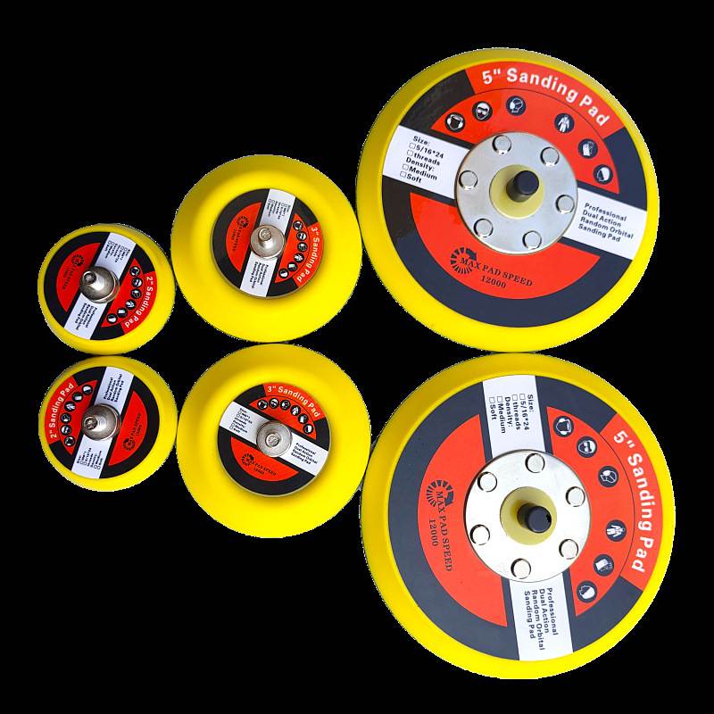 气动抛光盘吸盘自粘吸盘托盘5寸打磨盘粘扣3寸2寸吸盘砂纸片吸盘