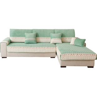 秋冬加厚毛绒沙发垫简约现代防滑坐垫全包沙发套罩巾盖布2026坐垫