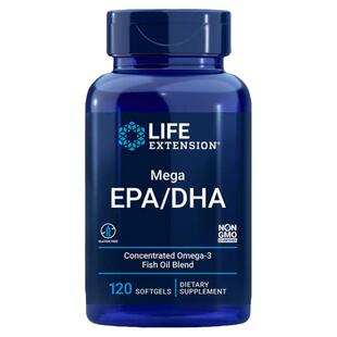 保税Mega浓缩深海鱼油EPA DHA120粒认知大脑美国Life Extension