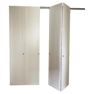 定制衣柜门衣帽间储物间隐形门现代简约衣柜折叠门室内实木复合门