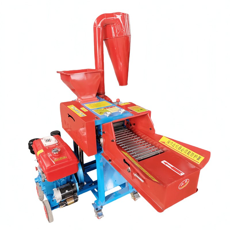 柴油机铡草揉丝粉碎一体机多功能玉米秸秆粉碎机牛羊切草揉丝机