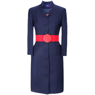 东航空姐制服职业套装连衣裙女夏售楼部蓝工作服高端机场案场客服