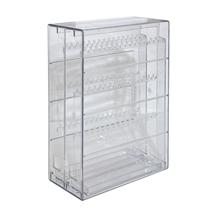 首饰收纳盒高档精致耳环耳钉项链手链饰品大容量轻奢透明抗氧化架