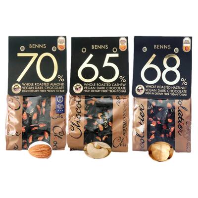 马来西亚benns坚果巧克力巴旦木