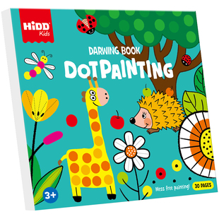 儿童手指印涂鸦画画图册手掌点画玩具印泥绘画颜料套装环保幼儿园